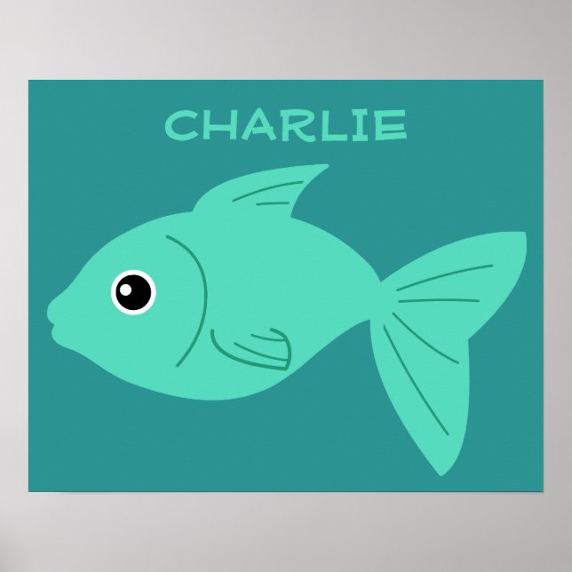 Det anpassade namnet på Cute Fish poster (Framsidan)