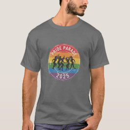 Det ansträngda Pridet Parad Dancing Figurer T Shirt