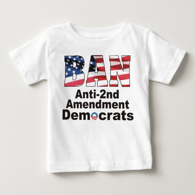 Det Anti FÖRBUDET understöder rättelsedemokratbaby Tee Shirt (Framsida)