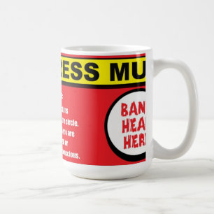 Det Anti huvudet för spänningssatssmällen här Kaffemugg
