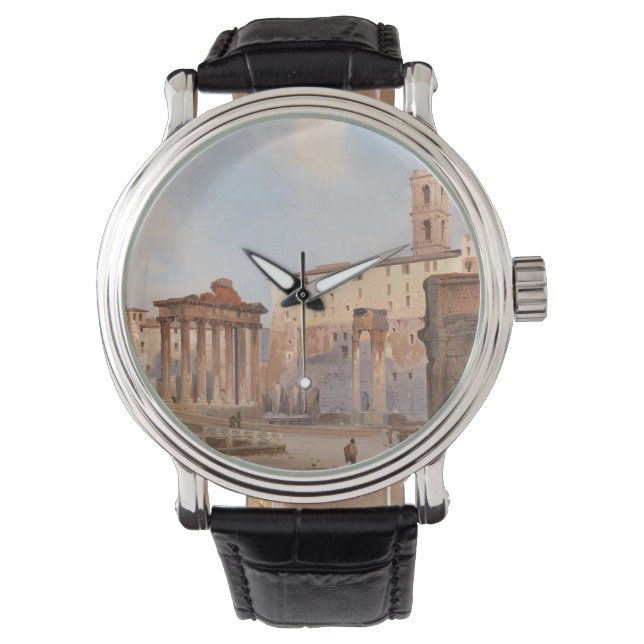 Det antika romerska forum (av Ippolito Caffi) Armbandsur (Framsida)