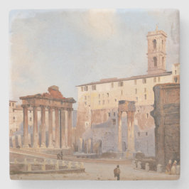 Det antika romerska forumet (av Ippolito Caffi) Stenunderlägg