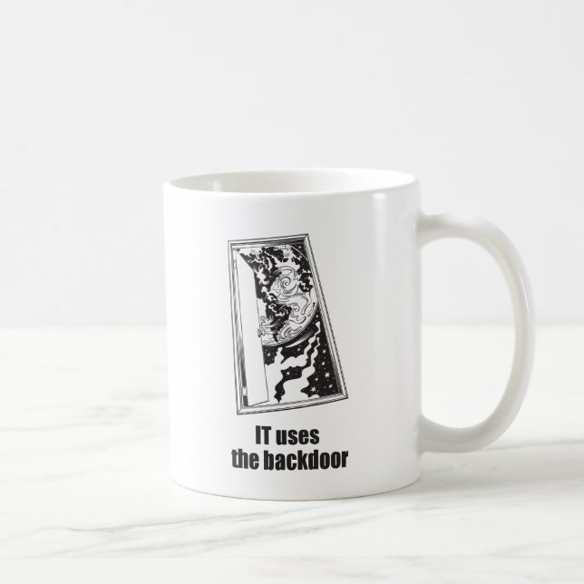 DET använder bakdörren Kaffemugg (Höger)