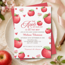 Det Äpple Vårt Öga Röda Rosa Blommig Barnkalas