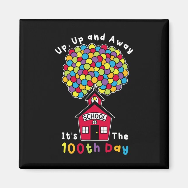 Det är 100 dagslärare 100 dagar magnet (Framsidan)