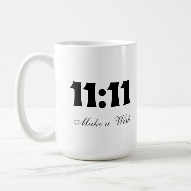 Det är 11:11 Gör en önskning Kaffemugg (Vänster)