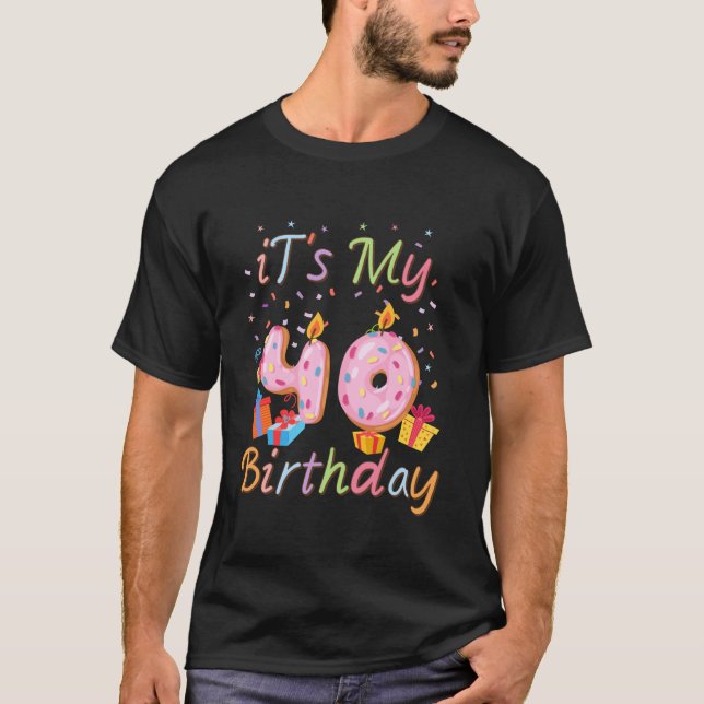 Det är 40:e födelsedagskalender 40 år gammalt t shirt (Framsida)