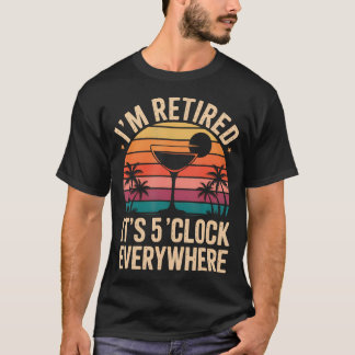 Det är 5 överallt jag är pensionär någonstans t shirt