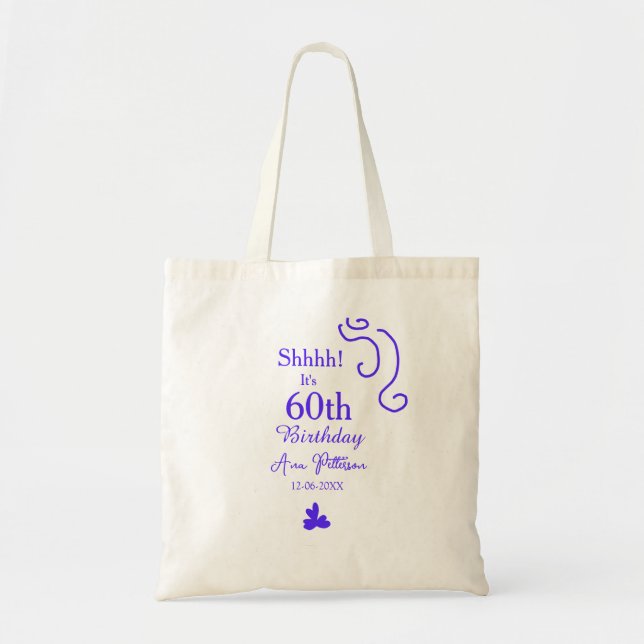 Det är 60 år sedan namn lila spank eller tygkasse (Framsidan)