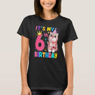 Det är 6e min födelsedagskatt barn 6 år gammal Kit T Shirt