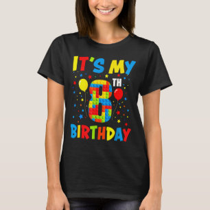 Det är 8-årsdagen 8 år gamla byggblock barn t shirt