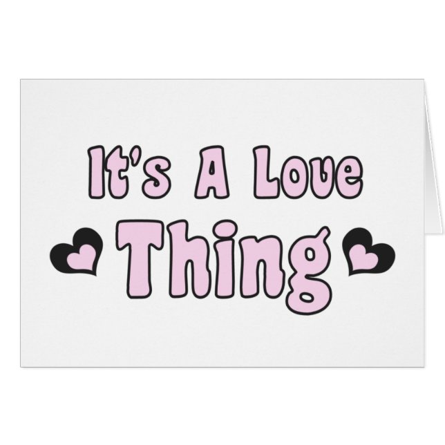 Det är A Kärlek Sak Hälsningskort (Framsidan Horizontal)
