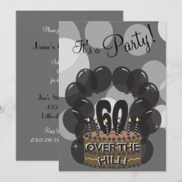 Det är A Party | DIY NAMN | 60:e födelsedagen Inbjudningar