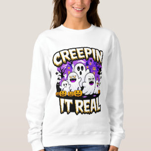 Det är äkta. Spooky Halloween Design Design Roli T Shirt