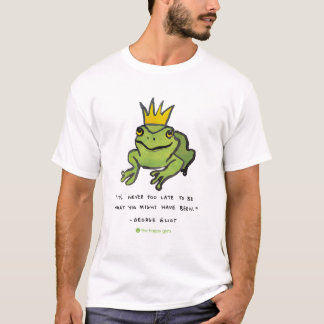 Det är aldrig den för sena grodaT-tröja T-shirt