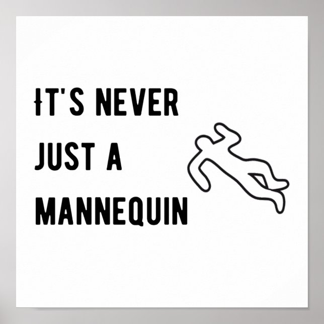 Det är aldrig en mannequin poster (Framsidan)