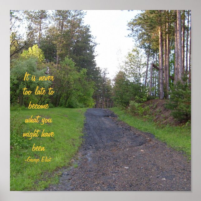 Det är aldrig för sent att bli vad du... poster (Framsidan)