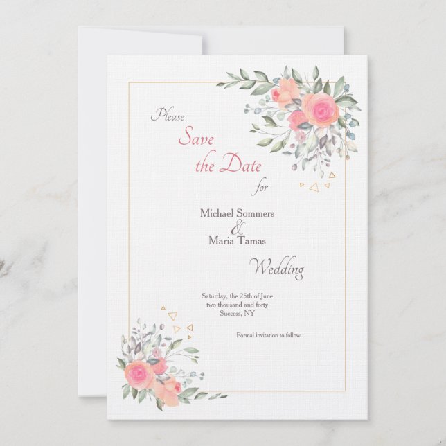 Det är aldrig för sent att spara datumet inbjudningar (Framsida)