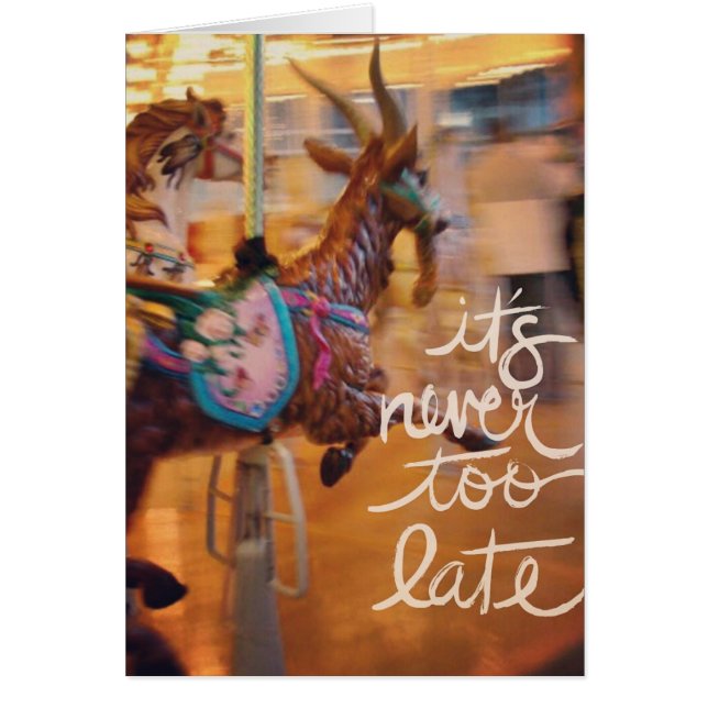 Det är aldrig för sent, Tillfällen Hälsningskort (Framsidan)