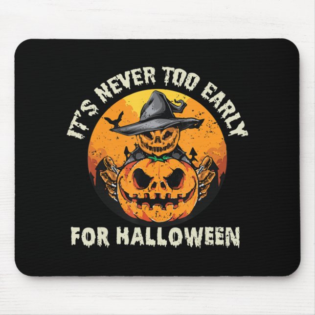 Det är aldrig för Tidigt för Halloween Musmatta (Framsidan)