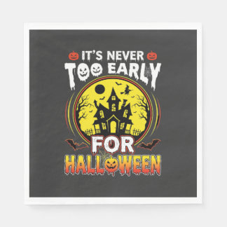 Det Är Aldrig För Tidigt för Halloween Spökhus Pappersservett