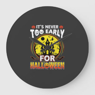 Det Är Aldrig För Tidigt För Halloween Spökhus Stor Klocka