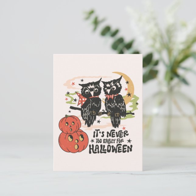 Det är aldrig för Tidigt för Halloween Vykort (Stående Fram)