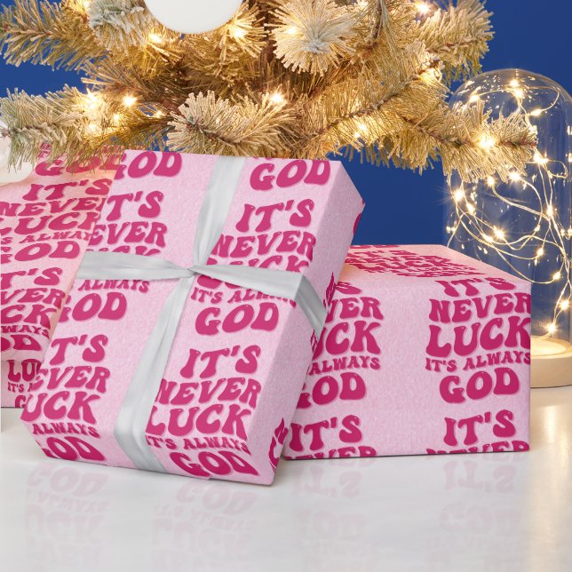 Det är aldrig Tur Det är alltid Gud Presentpapper (Helgdagar)
