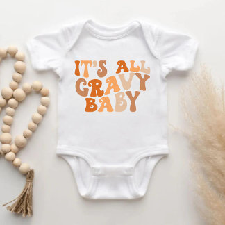 Det är All Gravy Baby - Funny Thanksgiving Baby Bo T Shirt