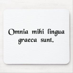 Det är all grek till mig musmatta