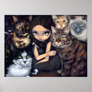 Det är All om för kattkonst för katter det feli Poster