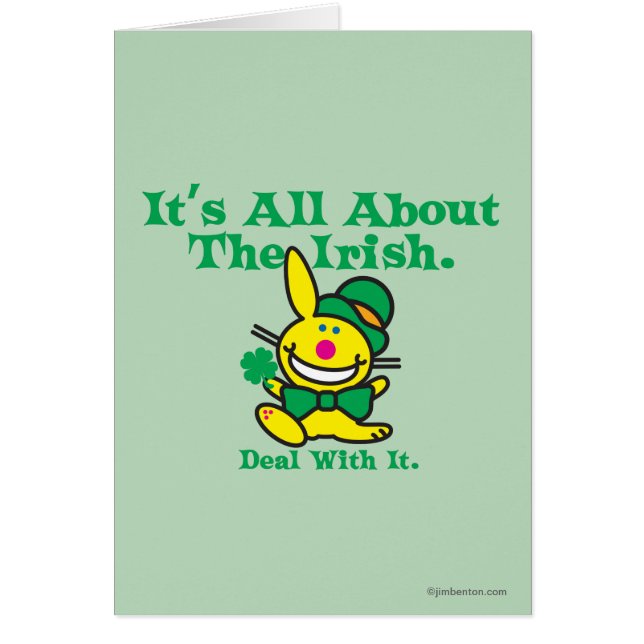 Det är All om irländare Hälsningskort (Framsidan)