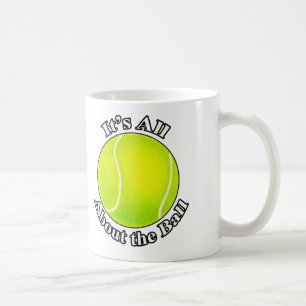 Det är All om muggen för bolltennisboll Kaffemugg