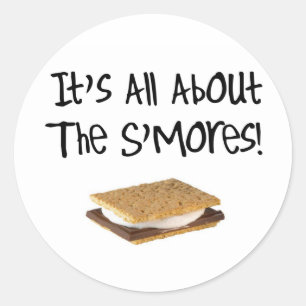 Det är All om S'moresen Runt Klistermärke