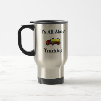 Det är All om transport.  Lastbilsföraretravel mug Resemugg