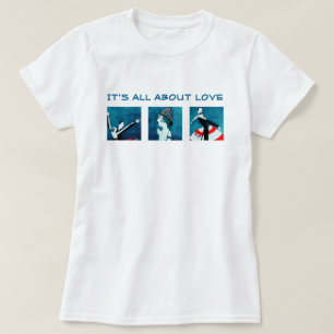 Det är all omkring kärlek. Valentin T-tröja fö T-shirt