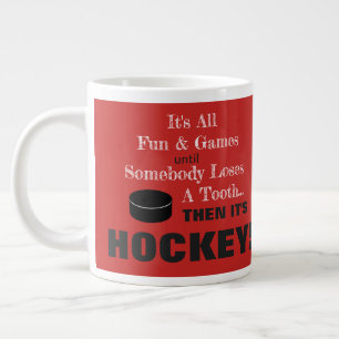 Det är all Roligt och spel..Då är det HOCKEY! Jumbo Mugg