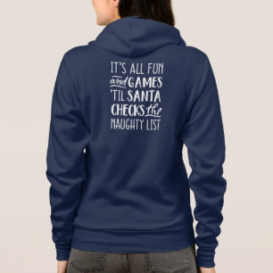 Det är all Roligt och spel Naughty List jul T Shirt