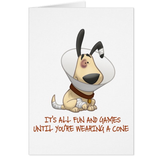 Det är all skoj, tills du ha på sig en kotte hälsningskort (Framsidan)