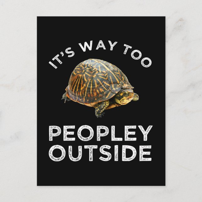 Det är alldeles för många människor därute vykort (Framsida)