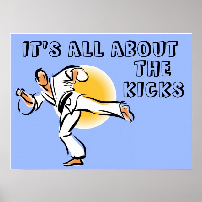 Det är allt om Kicks Martial Arts Poster (Framsidan)