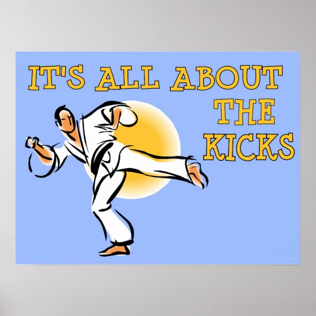 Det är allt om Kicks Martial Arts Poster (Framsidan)
