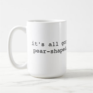 Det är allt som pear-formas väck - britten kaffemugg