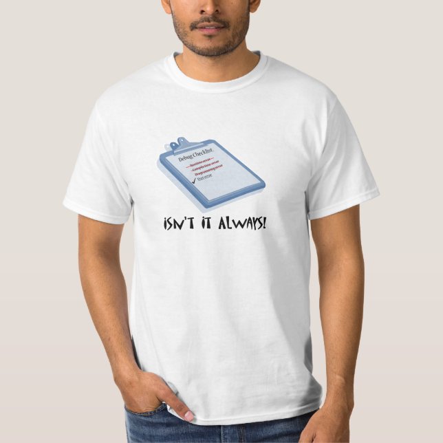 Det är alltid användarefelet! tröja (Framsida)