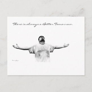 Det är alltid bättre i morgon vykort