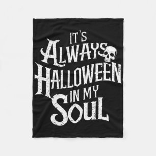 Det är alltid Halloween i min själ. Fleecefilt