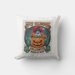 Det är alltid halloween inuti huvud pumpa spöke or kudde