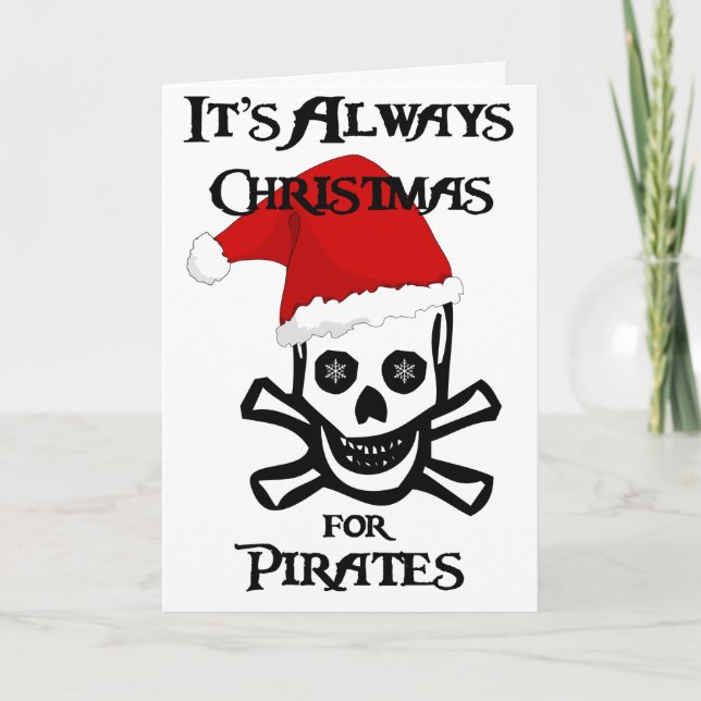 Det är alltid jul för Pirater Helgkort (Framsida)