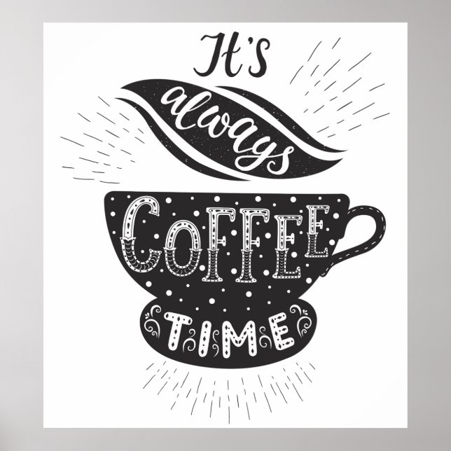Det Är Alltid Kaffe Tid Poster (Framsidan)