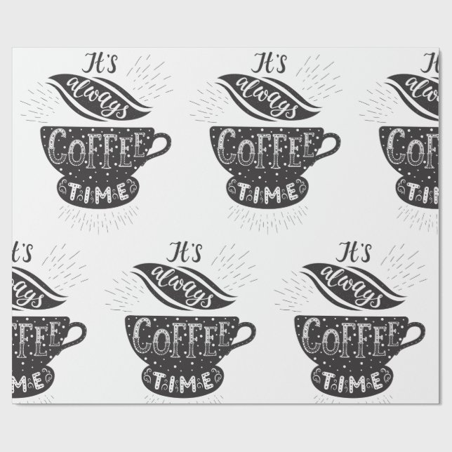 Det Är Alltid Kaffetid Presentpapper (Platt)